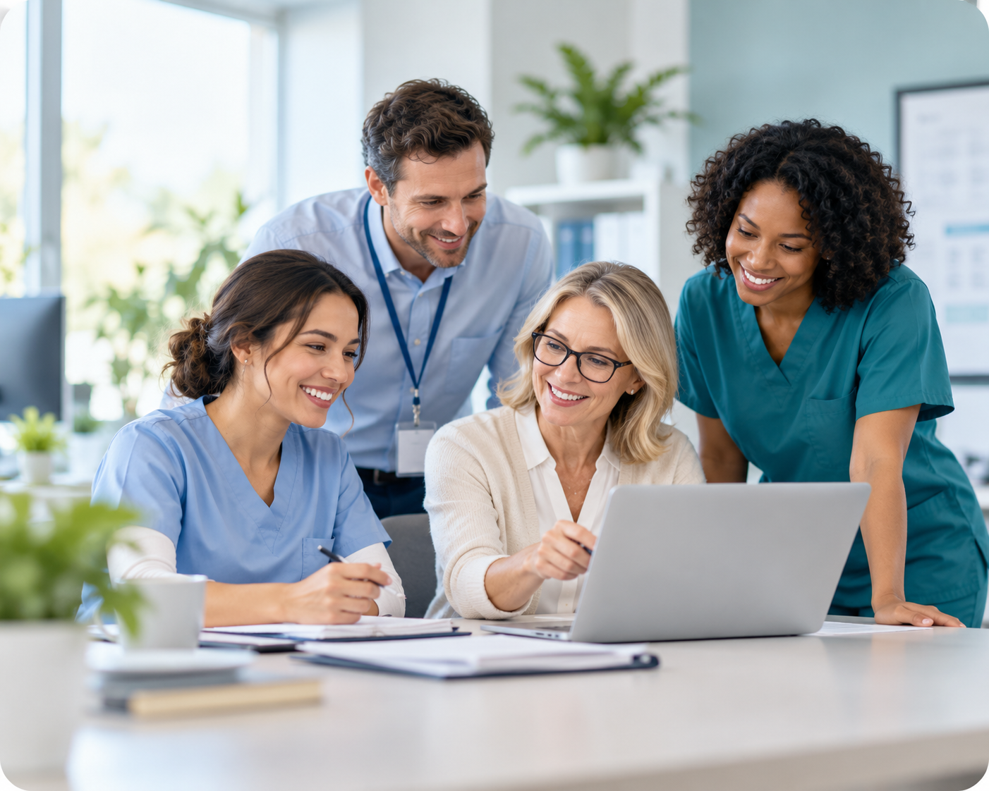 Reserved space for your practice support team photograph